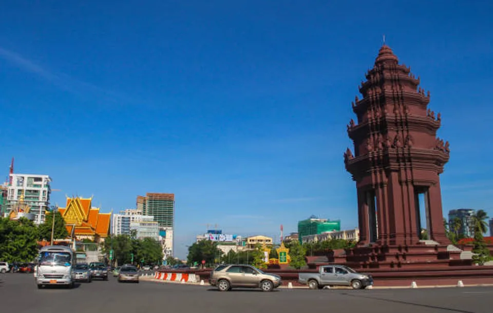 Independence Square, Phnom Penh city, Cambodia